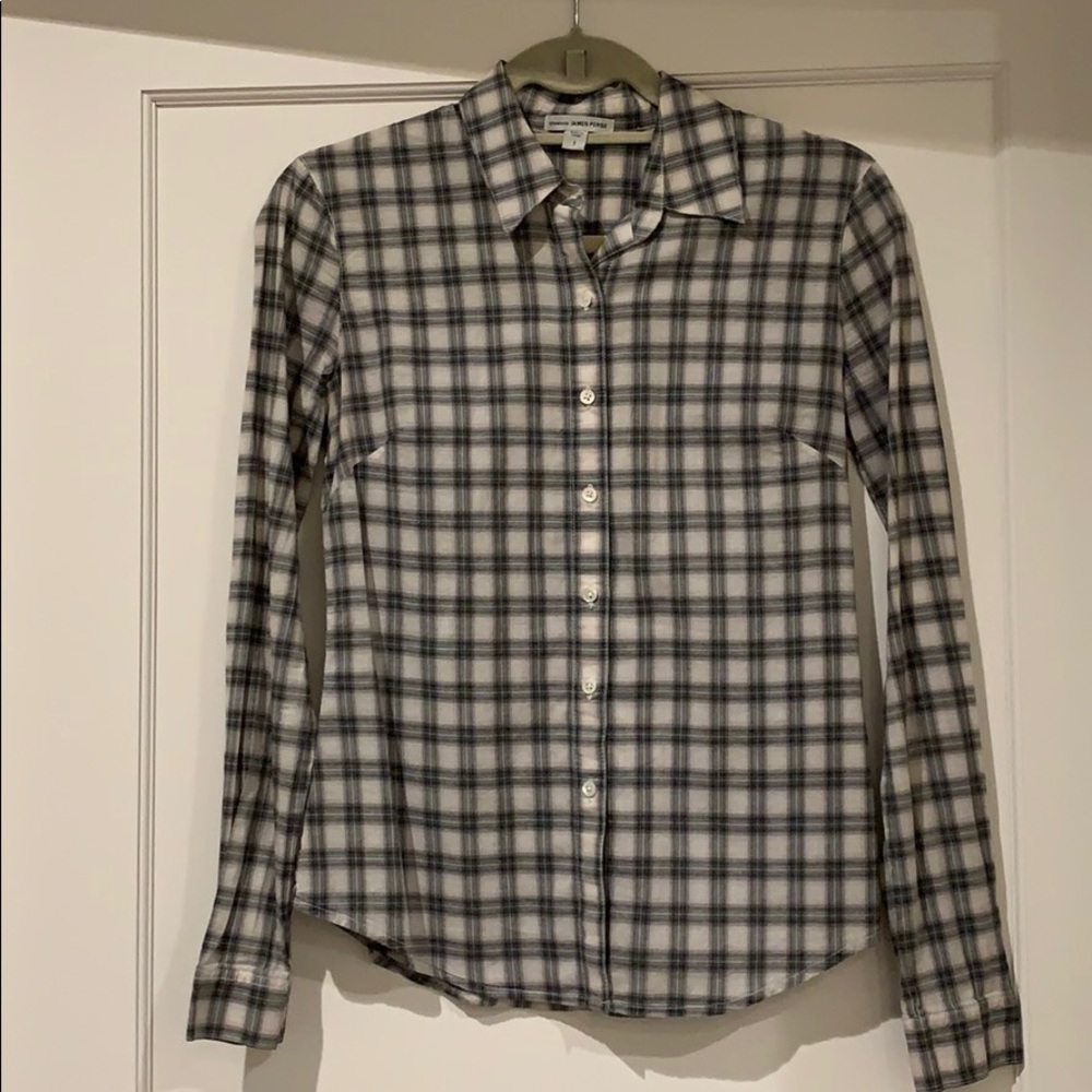Plaid James Perse button down